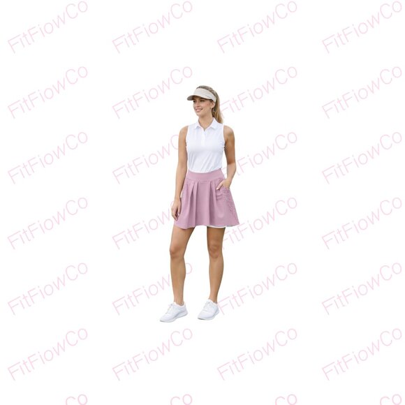 Dunning Golf Performance Skort Mauve Desert Pink Coolmax Size S NWT